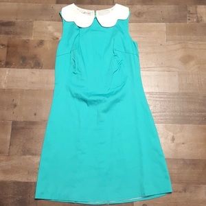 👗 Laroque dress with scalloped collar👗